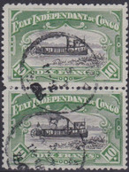 Congo   .  OBP  .   29a   Paar    .   O   .       Gebruikt   .   / .   Oblitéré - Used Stamps