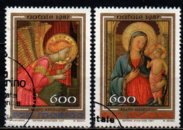 SAN MARINO - 1987 - NATALE - PAINTINGS - USATI - Used Stamps