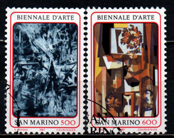 SAN MARINO - 1987 - BIENNALE D'ARTE A SAN MARINO - USATI - Used Stamps