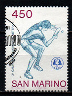 SAN MARINO - 1986 - 3° CAMPIONATO MONDIALE DI TENNIS DA TAVOLO, CATEGORIA VETERANI - USATO - Used Stamps