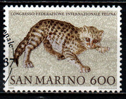 SAN MARINO - 1985 - CONGRESSO DELLA FEDERAZIONE INTERNAZIONALE FELINA - USATO - Used Stamps