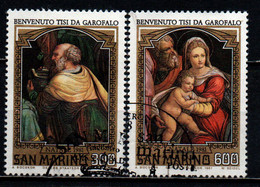 SAN MARINO - 1981 - NATALE: DIPINTO DI BENVENUTO TISI GAROFALO - PAINTING - USATI - Used Stamps