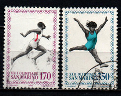 SAN MARINO - 1980 - OLIMPIADI DI MOSCA - USATI - Used Stamps