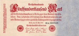 GERMANY-500000 MARK 1923  P-92.2  XF/AUNC  UNIFACE - 500000 Mark