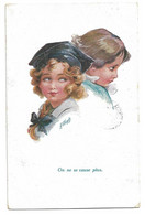 Vintage Postcard A. Wuyts   *  On Ne Se Cause Plus (Deux Bons Petits Diables) - Wuyts