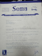 ETABLISSEMENTS SOMA STYLOS-PLUMES-PORTE-MINES (PARIS LE 8JUIN 1962)VISOR PEN - Pesa Lettere