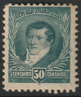 Argentina 1892 Sc 102 Argentine Yt 104 MH* Perf Toning - Unused Stamps