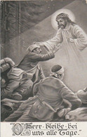 AK O Herr, Bleibe Bei Uns - Verwundete Soldaten Und Jesus - Patriotika - Langquaid 1916 (59759) - Oorlog 1914-18