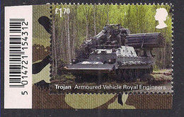 GB 2021 QE2 £1.70 British Army Vehicle Trojan Armoured Umm Ex M/S (R1179 ) - Unused Stamps