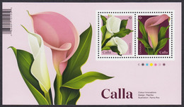 Qc. CALLA Flowers = Souvenir Sheet MNH Canada 2022 - Nuovi