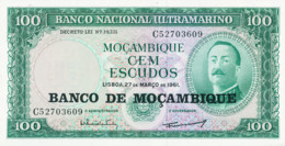 Mozambique - 100$00 / 27.03.1961 - UNC - Mozambique