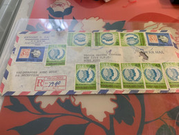 Haiti Postally Used Cover Sent To Hong Kong - Briefe U. Dokumente