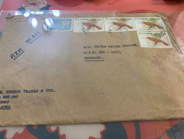 Sri Lanka Bird Postally Used Cover Sent To Hong Kong - Briefe U. Dokumente