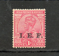 5 India 1914  YT 113B NRB (Nuevo Resto De Bisagra ) -Estados Principescos De La India Con Sobre Carga "I.E.F." - Non Classificati