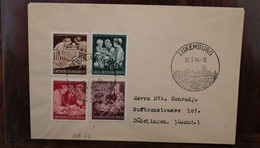 LUXEMBURG 1944 Dudelingen Cover Luxembourg Besetzung Occupation - 1940-1944 Occupazione Tedesca