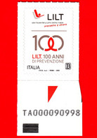 Nuovo - MNH - ITALIA - 2022 - 100 Anni Della Lega Italiana Per La Lotta Contro I Tumori – LILT - B - Alfanumerico - 2021-...: Mint/hinged