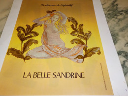 ANCIENNE PUBLICITE LE CHARME DE L APERITIF LA BELLE SANDRINE 1987 - Alcools