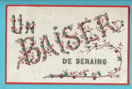 Delcampe - * Seraing (Liège - Luik - La Wallonie) * (V.P.F. Déposé) Un Baiser De Seraing, Fantaisie, Paillettes, Unique, Rare, TOP - Seraing
