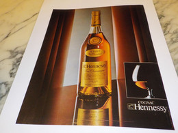 ANCIENNE PUBLICITE FINE CHAMPAGNE COGNAC HENNESSY 1981 - Alcohols