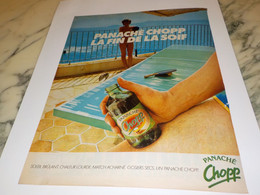 ANCIENNE PUBLICITE FIN DE LA SOIF PANACHE CHOPP 1981 - Alcohols