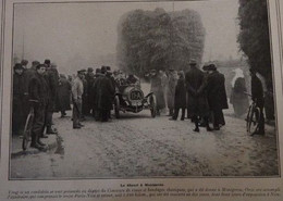 1908 MONTGERON - LE CONCOURS DES ROUES ET BANDAGES ELASTIQUES - LA VIE AU GRAND AIR - 1900 - 1949