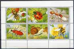 1972 SHARJAH Michel 1204-09 ** Insectes, Fourmi, Abeille, Bourdon, Escargot - Sharjah