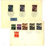 Slovakia 2 Bianco CVRs With Airmail Stamps - Lettres & Documents