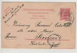 E 394) Österreich 1905 Korrespondenz-Karte Aus Polen Krakau Kraków 2 - Pinczow - Lettres & Documents