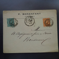 LETTRE LIVORNO BONENFANT POUR BORDEAUX - Poststempel