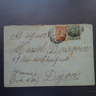 LETTRE ITALIE POUR DIJON 1921 - Marcophilia