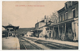 CPA - LES LAUMES (Côte D'Or) - Buffet Et Gare Des Laumes - Autres & Non Classés