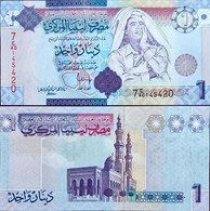 Libya 1 Dinar Gaddafi Unc - Libië