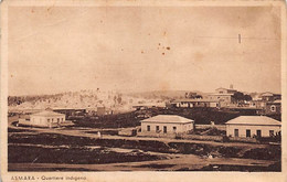 2840 " ASMARA (ERITREA) QUARTIERE INDIGENO"  ANNI 30  MISURA  (9.00X14.00) - Erythrée