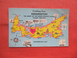 Map Greetings. Kensington  Prince Edward Island >         Ref 5512 - Non Classés