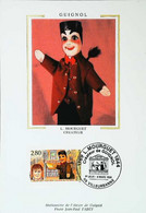 ► Carte Maximum En Soie De 2003 N° YT 3565 " LA FRANCE A VIVRE 2003 : GUIGNOL " T. CM - Marionnettes