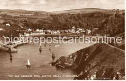 THE OLD HARBOUR FROM MARINE WALK FISHGUARD OLD R/P POSTCARD PEMBROKESHIRE WALES - Pembrokeshire