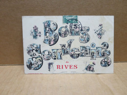 RIVES (38) Carte Fantaisie Souvenir - Other & Unclassified