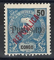 Portugal Congo 1914 D. Carlos I Republica Local Surcharge 50R Provisorio  Condition MH OG  Mundifil #121 - Portuguese Congo