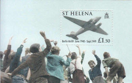 2008 St. Helena RAF Anniversary Of Berlin Airlift Germany Aviation Souvenir Sheet MNH - St. Helena