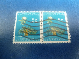 Republiek Van Suid-Africa - Baobab - 5 C. - Multicolore - Double Oblitérés - Année 1968 - - Used Stamps