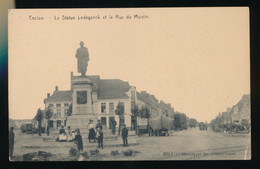 EEKLO  LA STATUE LEDEGANCK ET LA RUE DU MOULIN       2 SCANS - Eeklo