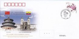 2020 CHINA  WJ2020-01 CHINA-ECUADOR DIPLOMATIC COMM.COVER - Storia Postale