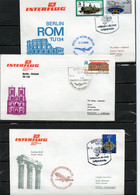 DDR, 1980, 1981, 3 Luftpostbriefe, Berlin - Rom/Brüssel/Athen - Covers
