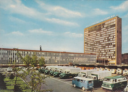 D-10969 Berlin - Axel Springer Hochhaus - Parkplatz - Fuhrpark - Magirus-Deutz Lastkraftwagen - VW Bus - Mur De Berlin