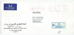 Commercial Bank Of Kuwait S.A.K.Kuwait R - Letter Via Yugoslavia 1978,red Meter,EMA,machine Stamp - Kuwait