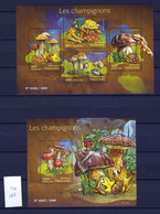 2 Feuillets  Togo Champignon édition Limitée N° 102/1000 Et 247/1000 - Mushrooms
