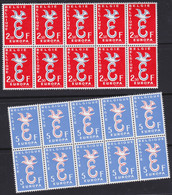 Belgie   .   OBP  .   1064/1065  Blokken 10 Zegels    .   **    .   Postfris     .  /  .   Neuf  SANS Charnière - Unused Stamps