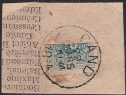 Belgie   .   OBP  .     TX 1  Halve Zegel Op Fragment       .    O     .    Gebruikt       .  /  .    Oblitéré - Stamps
