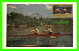 CARTES-MAXIMUM, U.S.A. - THE BIGLEN BROTHERS RACING BY THOMAS EAKINS (1844-1916) - Cartoline Maximum