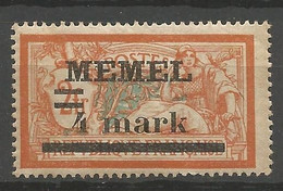 MEMEL N° 31 Papier Jaunâtre NEUF*   CHARNIERE  / MH - Unused Stamps